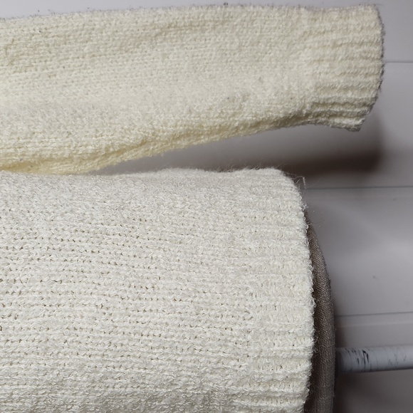 Vintage yellow cottagecore Timeless chunky knit open front cardigan sweater - Picture 6 of 8